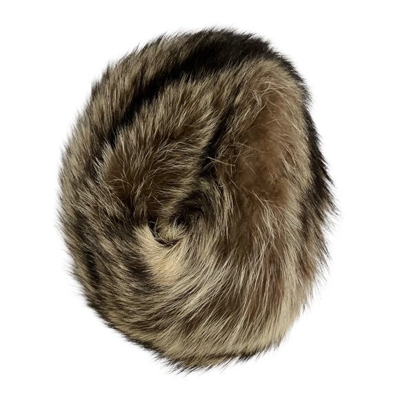 Coach 100% Raccoon Fur Silk Lined Hat Light Brown XS/S NWT $498 MSRP main image 7